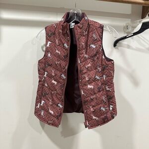 Ariat Horse Print Quilted Vest